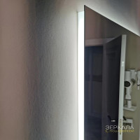 Зеркало в ванную с парящей подсветкой Прайм 160х100 см